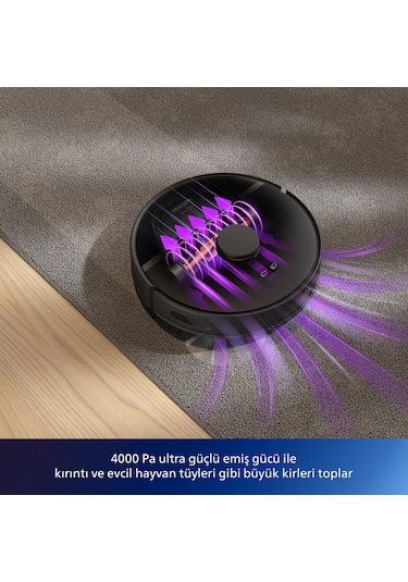 Philips HomeRun 3000 Serisi XU3000/01 Robot Süpürge Siyah