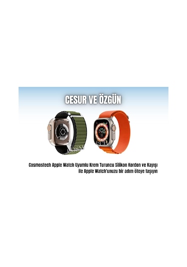 Watch Band Alpine Loop Saat Kayışı Turuncu Beyaz