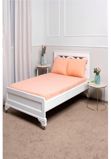 Altın Karma Havlu Lastikli Çarşaf Takımı 180x200 Cm 2 Adet 50x70 Cm Yastık Kılıfı Gül Kurusu