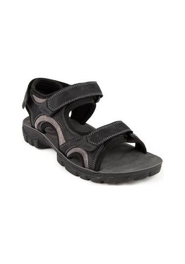 Muya Taurus 31322-001 Anatomik Taban Cırtlı Erkek Sandalet Siyah 40-45 001