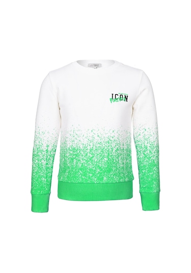 Brz Kids Kız Çocuk Baskılı Sweashirt-yeşil Yeşil