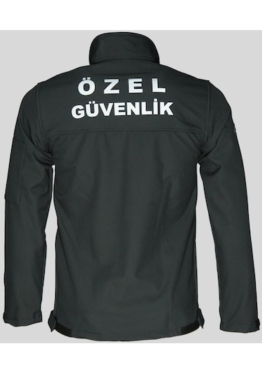 Uniprom Erkek Özel Güvenlik Softshell Mont Yeni Tip Siyah