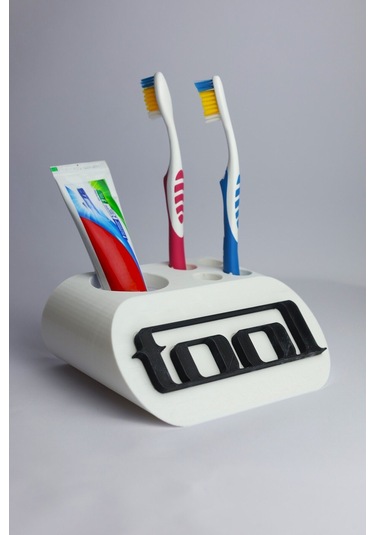 Tool - Dekoratif Diş Fırçalık Beyaz