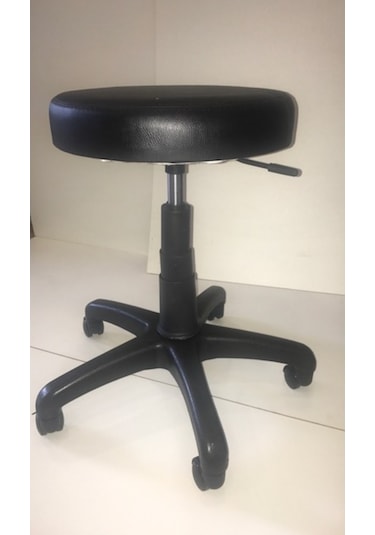 xDekofis Taburex Oturak Amortisörlü Dönebilir Tekerlekli Tabure