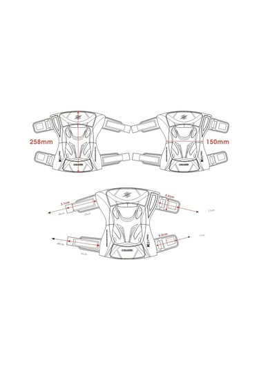Sımıcg Motosiklet Dizlikleri Turuncu