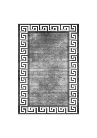 West Home Dijital Baskı Yıkanabilir Kaymaz Taban Salon Halısı Mutfak Halısı Yolluk Ve Banyo Paspası Wh 281 Grey