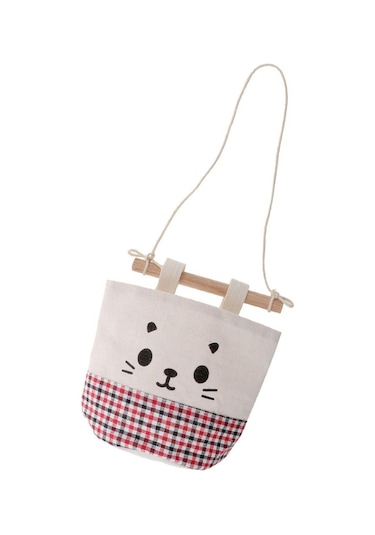 Suntek Magideal Karikatür Asılı Cep Saklama Kırmızı - Siyah Izgara Kırmızı - Siyah