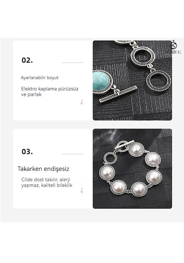 Bohem Etnik Tarzı Turkuaz El Takısı Klasik Açık Lüks Kırmızı Turkuaz Yeşil