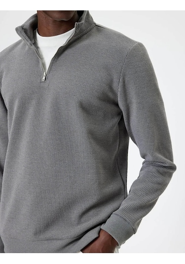 Koton Erkek Sweatshirt Antrasit 5wam70041mk 25ky59000123 Y5903 Antrasit