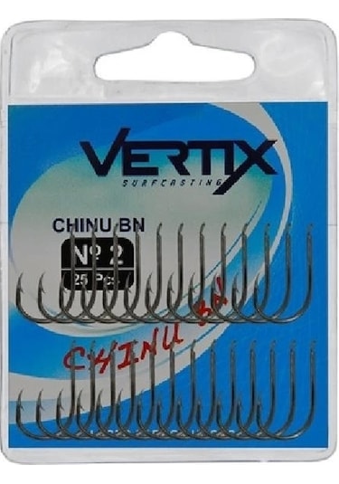 Vertix 58010 Chinu Bn Siyah Olta İğnesi 25 Li Paket No:1