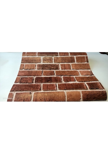 3 Boyutlu Taş Desenli Duvar Kağıdı (449349589)