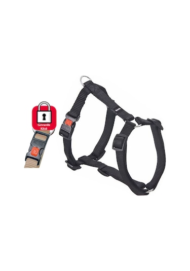 Karlie Kilitli Göğüs Tasma 45-70cm Siyah