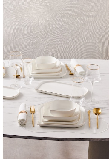 Karaca  Streamline Slope Porselen  29 Parça 6 Kişilik Yemek Takımı