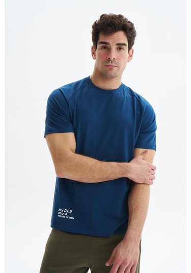 Arma Erkek Regular Fit Basic Reglan Kollu Süprem Bisiklet Yaka Tişört Y29344472202 İndigo