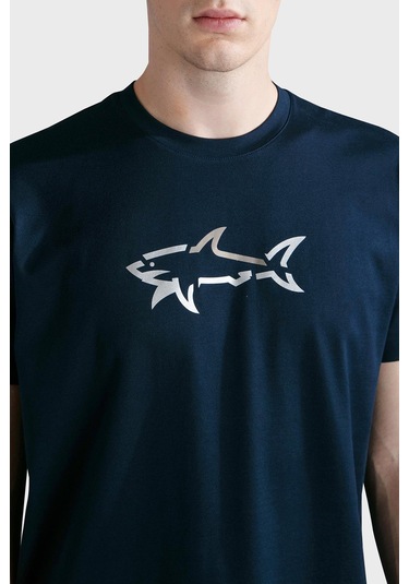 Paul & Shark Erkek T Shirt 24411085 013 Lacivert Lacivert