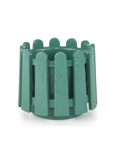 Omnipazar So-is04 İstanbul Dekoratif Yuvarlak Saksı 14,1 Lt No 4 Yeşil 18008