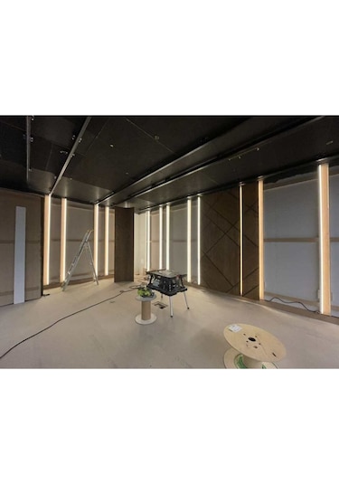 Mutfak Dolabı Ve Tezgah Altı Sıva Altı Alçıpan Gömme Çift Sıra Led Şerit Profil Aydınlatma Beyaz