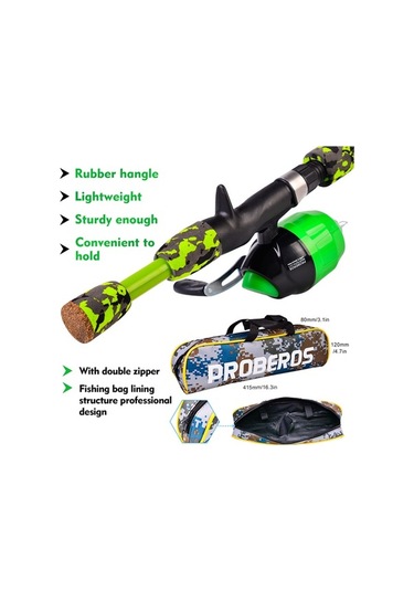 Pazly 1.2m Çocuk Olta Kamışı Ultra Hafif + Olt Seti + Yemler + Tackle Çantası