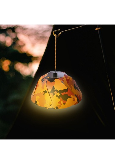 Suntek Yuvarlak Kamp Abajur Ekipmanları Işık Kapağı Ofis Turuncu