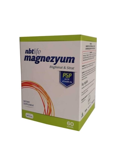 Nbt Life Magnezyum P5p Vitamin B6 Kapsül 60lık