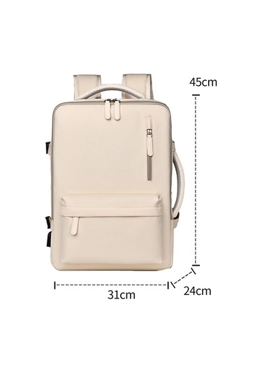 Sones Oumantu 8190 Usb Portlu Genişletilebilir Su Geçirmez Büyük Kapasiteli İş Seyahat Sırt Çantası Siyah