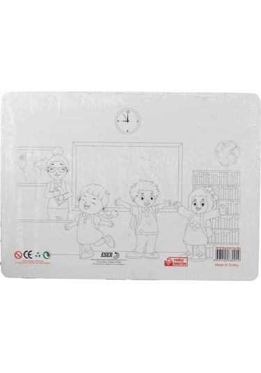 36 Parça Çocuk Puzzle + Boyama Öğrenciler Sınıfta