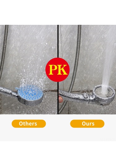 Kosona Chrome Kapaklı El Tipi Duş Başkanı: Tek Tuşla Suyu Durdur, 3 Fonsiyonlu Artırılmış Basınç, Çözülebilir Sprey, Evrensel 4 Parça Bağlantı Diğer