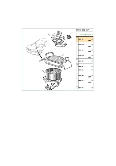 Kalorifer Motoru Berlingo Partner 1,9 342755-val698046-644195