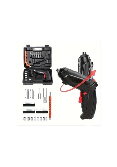Tcherchi UL56058 Şarj Edilebilir Akülü Elektrikli Ev Tornavida Seti 48 Parça