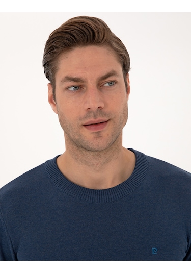 Pierre Cardin Erkek İndigo Melanj Kazak /triko 50314192-vr155 İndigo Melanj