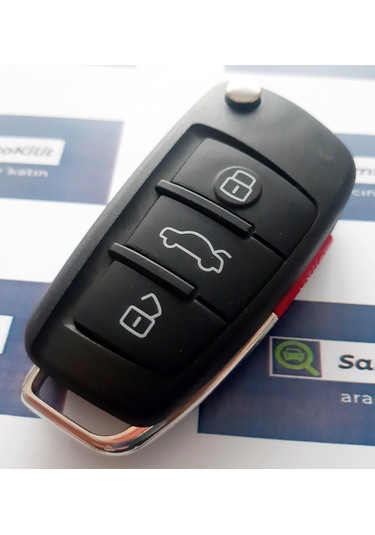 Audi Sustalı Kumanda Kabı 3 1 Buton Panik Butonlu Logolu