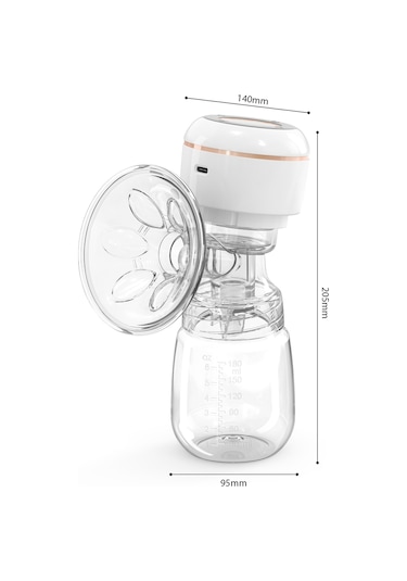 Geeroyoo Yw991 4 Modlu 12 Seviyeli Şarjlı Elektrikli Göğüs Pompası, 180ml Kapasiteli Beyaz Yeni Model