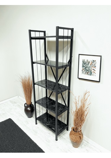 Tanraf Arya Telli Black Kitaplık