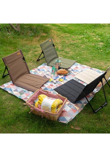 Siyah Katlanır Kamp Sandalyeleri Hafif Açık Veranda Bahçe Plaj Sandalyesi Balıkçılık Koltuğu Siyah