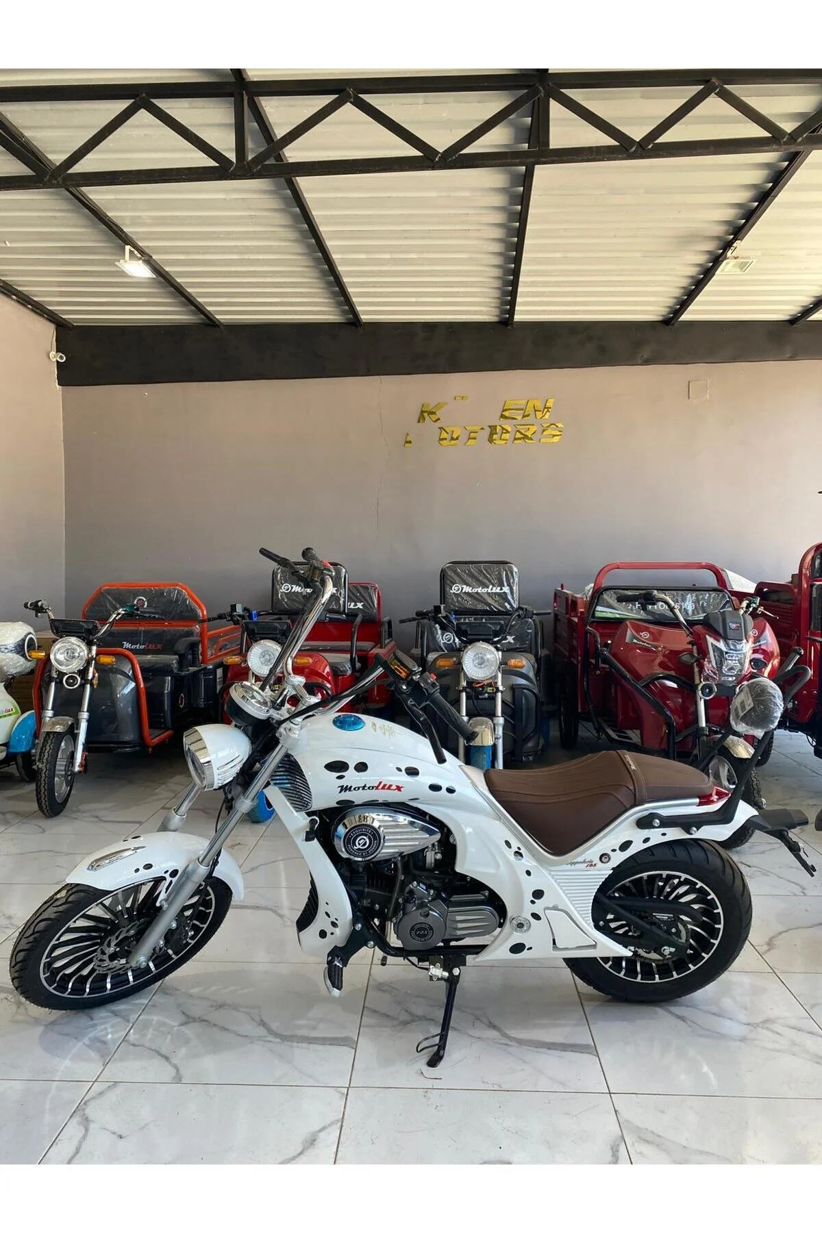 Motolüx Cappadocia 125 CC Chopper Beyaz