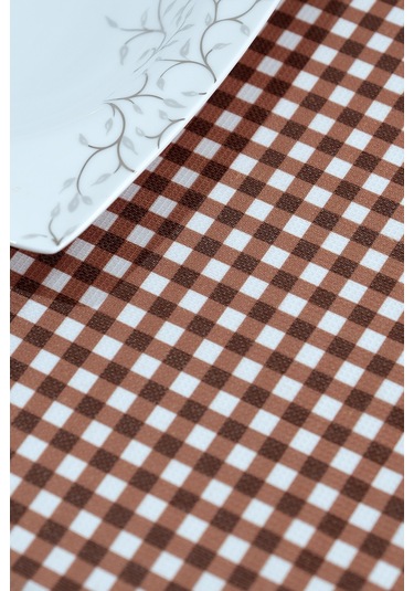 Sufre Sıvı Geçirmez Masa Örtüsü Sofra Bezi Sofra Örtüsü Piknik Örtüsü Kahverengi