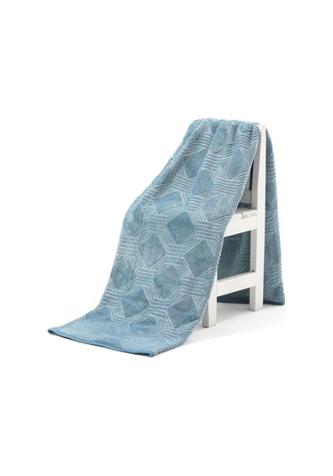 Özdilek Trendy Embos Tek Kişilik Battaniye (155x220)-Art Deco Göl Mavi
