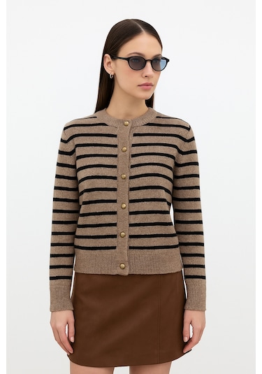 Fashion Friends Bayan Hırka 25k0288k1 Bej Bej