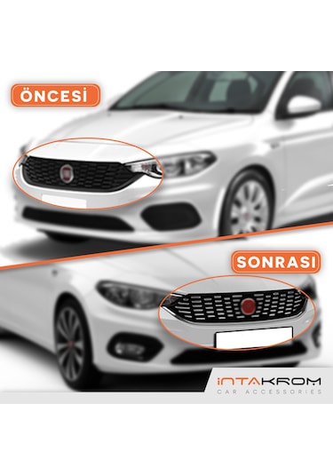 intakrom Fiat Egea Krom Ön Alt Panjur Çıtası - 2015 - 2020 - Hb - Sd