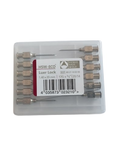 Henke Çelik Enjektör Ucu 17 G x 3/4" 12'li