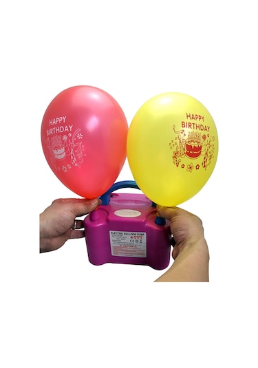 Çift Çıkışlı Balon Şişirme Makinası. Elektrikli Balon Pompası