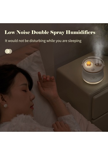 Reedark Ev Odası İçin Mavi Renkli Çift Buharlı Nemlendirici, 3 Farklı Buhar Modu, Islak Cilt Ve Dinlenici Uyku İçin, Taşınabilir Kollü, 400ml Kapasite, Sessiz Çalışma, Islak Işık Özelliği