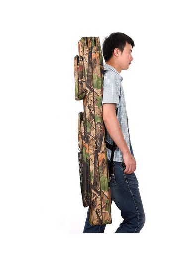 Lixada Balıkçılık Çantası Çift Katmanlı Büyük Kapasiteli Olta Takımı Çantası 120/150 Cm