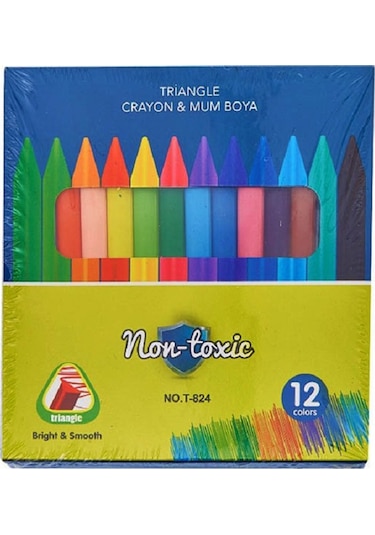 Trix 12 Renk Crayon Mum Boya T-824