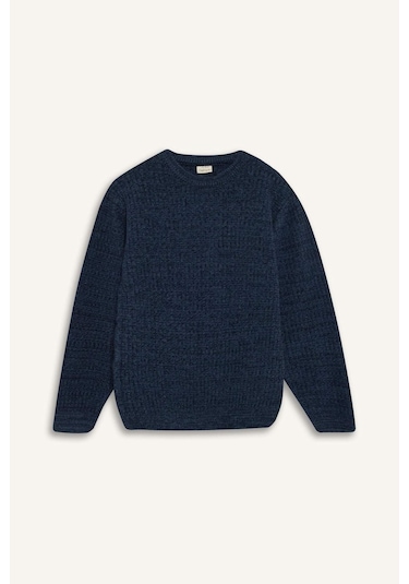 Defacto Erkek Çocuk Bisiklet Yaka Triko Kazak C9468a825aunv64 Lacivert