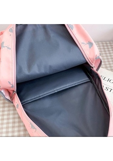 Luckydog Moda Mavi Büyük Serin Kadın Okul Sırt Çantası, Kız Kolej Kullanışlı Bayan Dizüstü Çantası Mavi