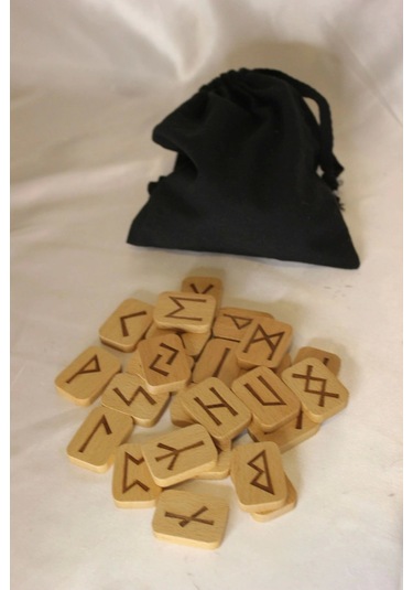 Rune Semboli Taşları Run Taşları Örtüsü Pandül Tahtası Pirinç Pandül Sunak Nordic Runes Sarkaç Seti