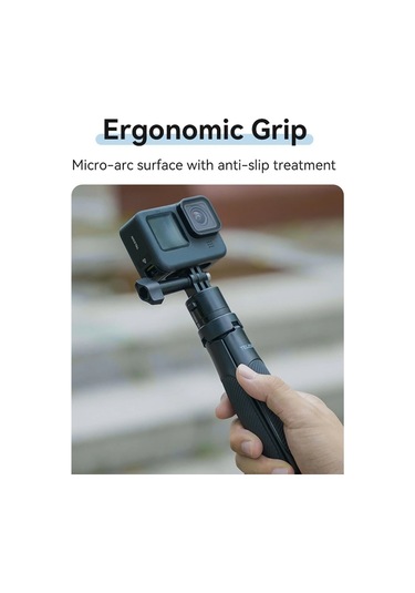 Sones Telesın Mini Selfie Çubuğu Hızlı Çıkarma Tripod 15-40cm Spor Kamerası İçin Ayarlanabilir Braket