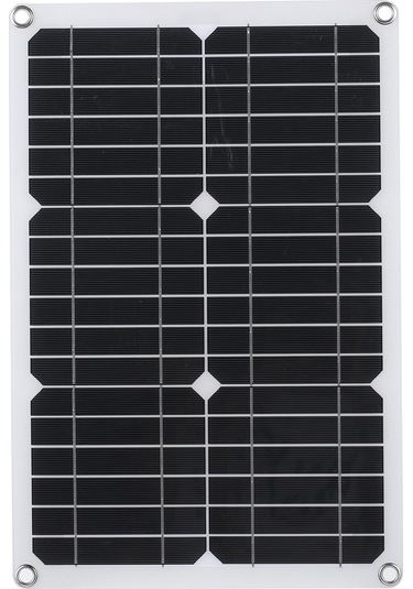 Moveevo Güneş Enerjili Şarj Kiti - 20w, 18v, Su Geçirmez, Mikro Usb Ve Type-c Bağlantılı Dış Mekan Güvenlik Kamerası İçin