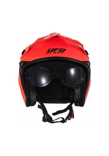 Ufo Plast Sheratan Jet Açık Kask Neon Turuncu